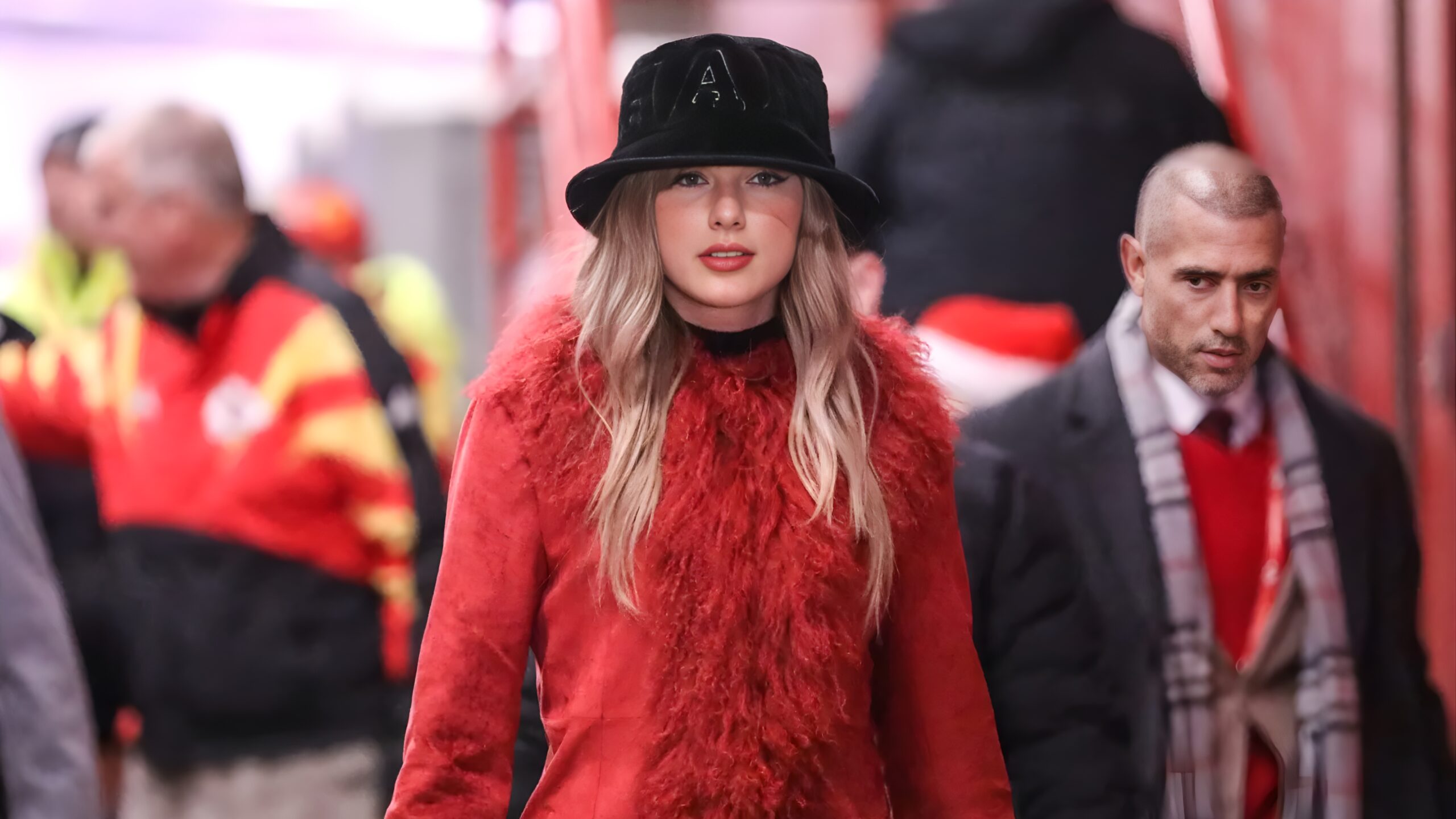 Taylor Swift Nails a Fashion Touchdown with Her Designer Coat at the Chiefs vs. Chargers Game