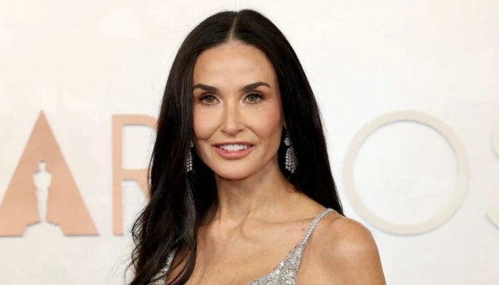 Demi Moore’s Teeny Tiny Gucci Minidress Is Pure Disco Ball Energy